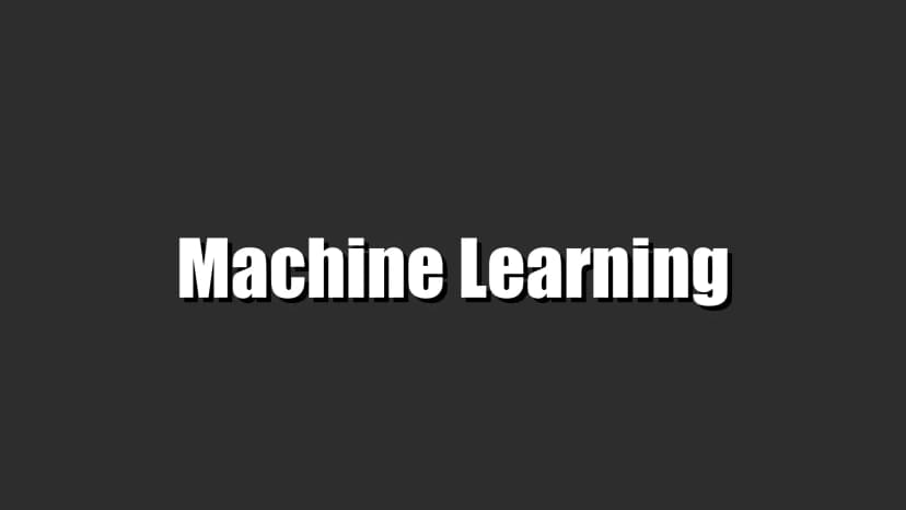 Machine Learning Notes