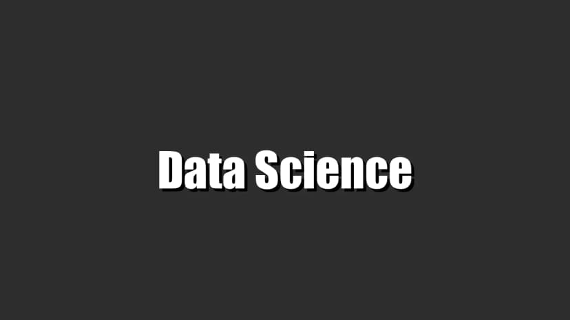 Data Science Notes