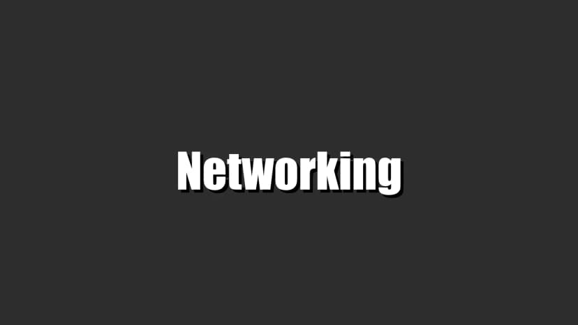 Networking Notes