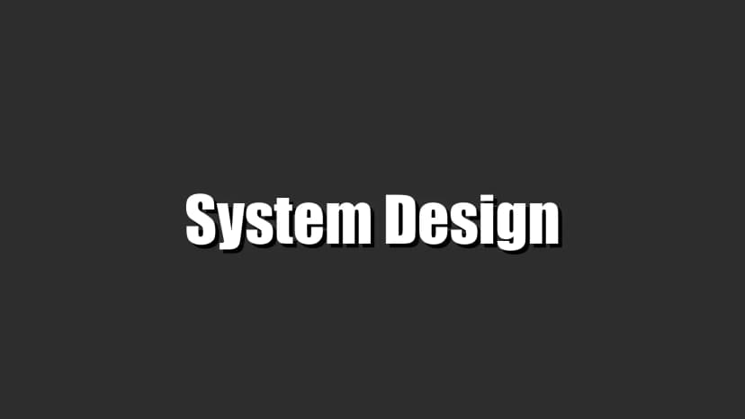 System Design Notes