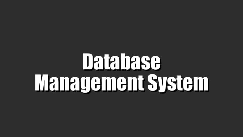 Database Management System Notes