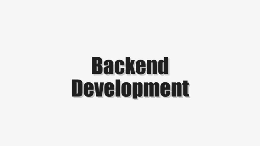 Backend Development