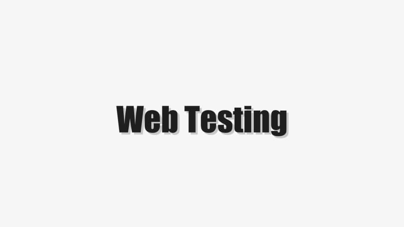Web Testing