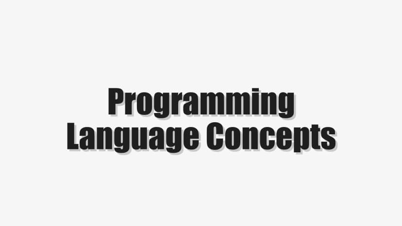 Programming Language Concepts