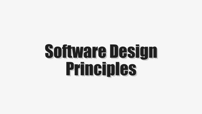 Software Design Principles