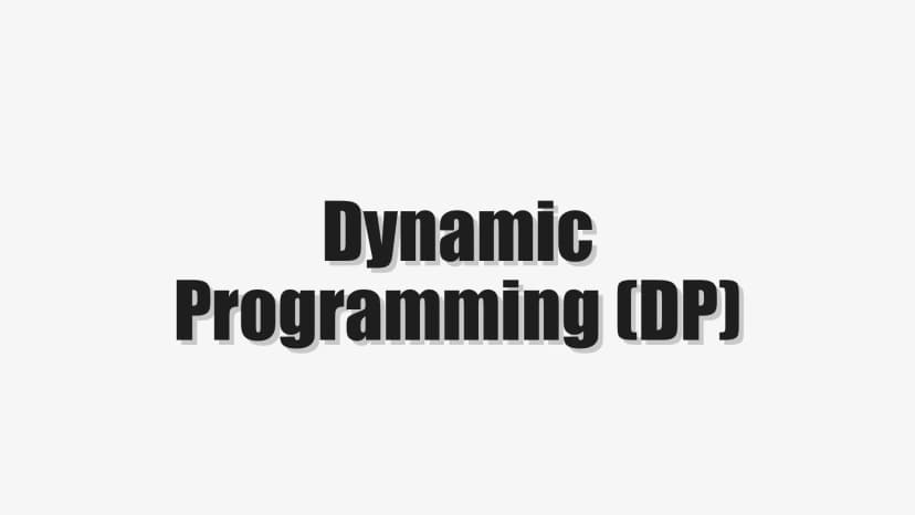 Dynamic Programming
