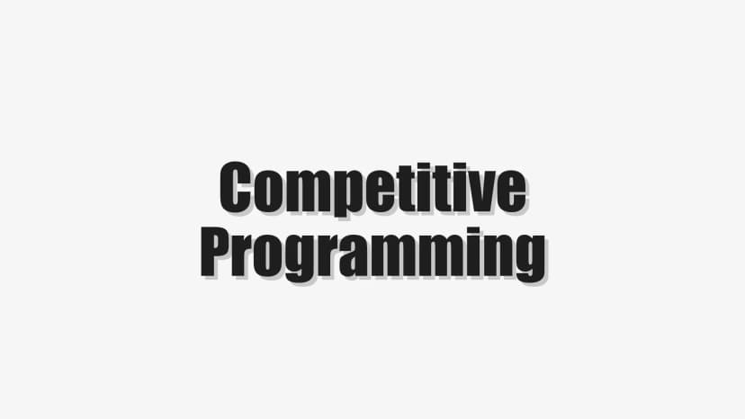 Competitive Programming