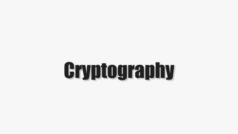Cryptography