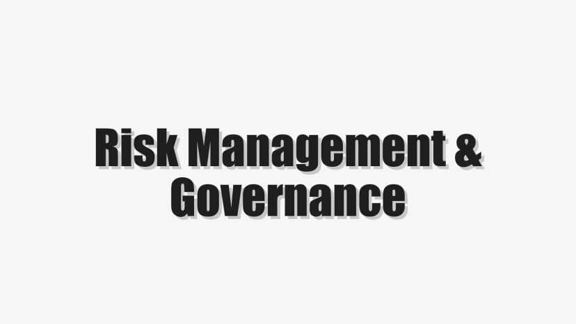 Risk Management & Governance