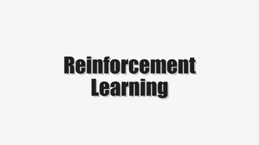 Reinforcement Learning