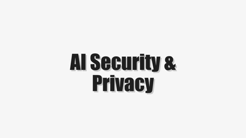 AI Security & Privacy