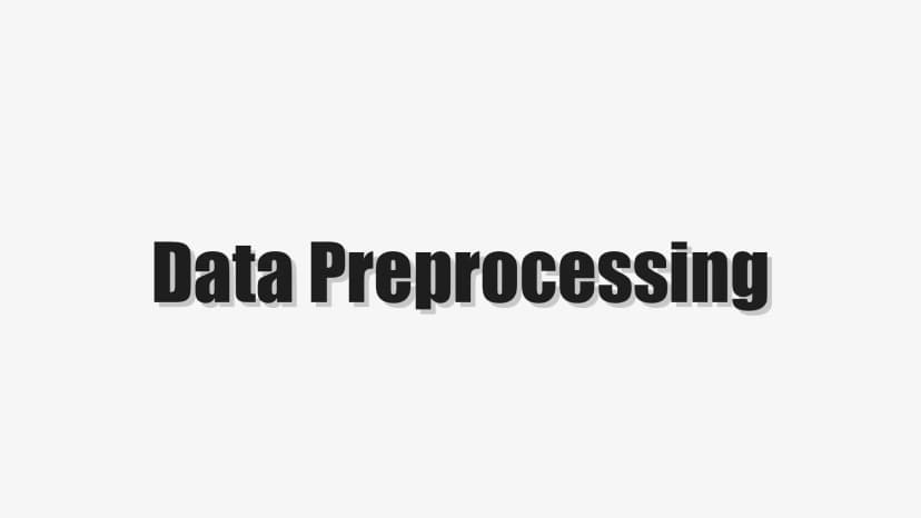 Data Preprocessing