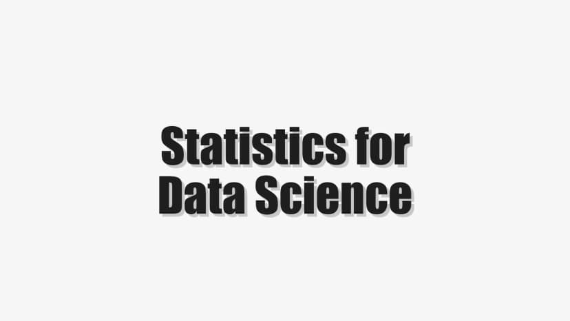 Statistics for Data Science