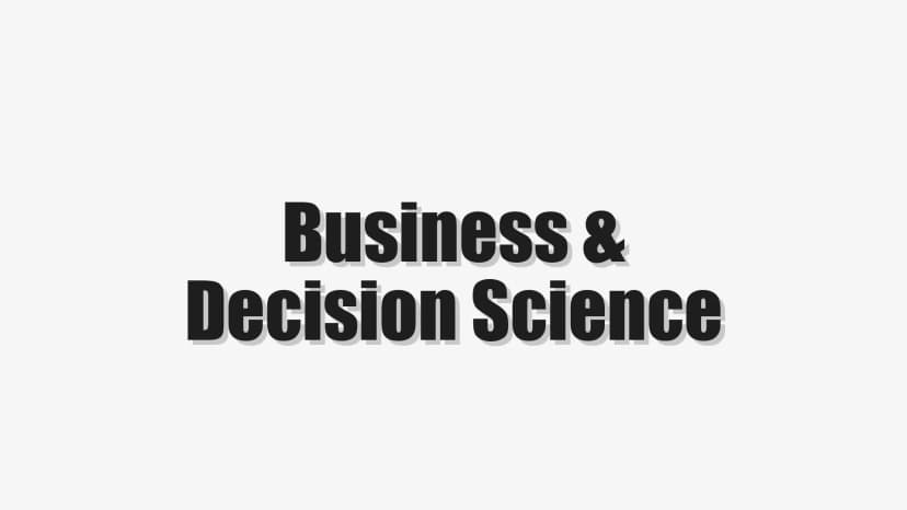 Business & Decision Science