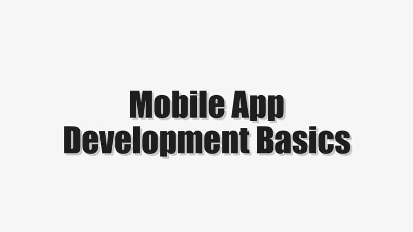 Mobile App Development Basics