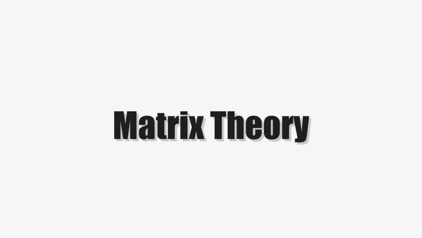 Matrix Theory