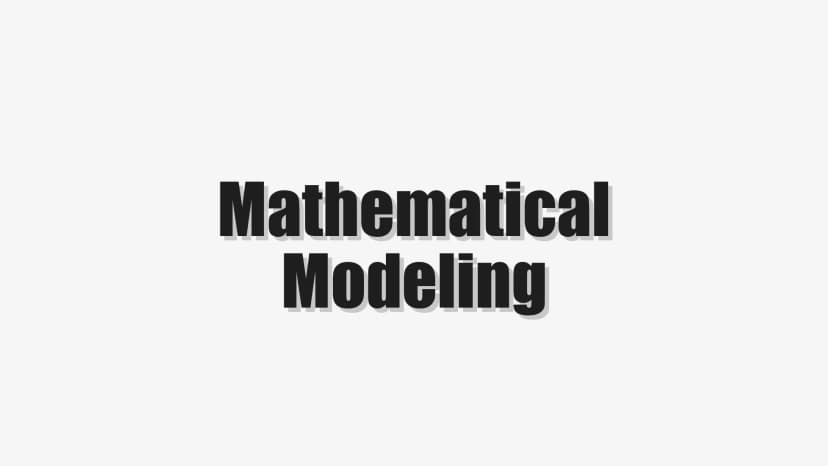 Mathematical Modeling