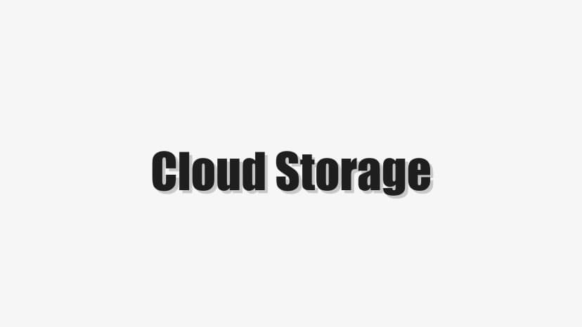 Cloud Storage