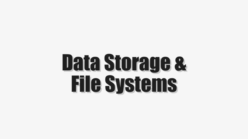 Data Storage & File Systems