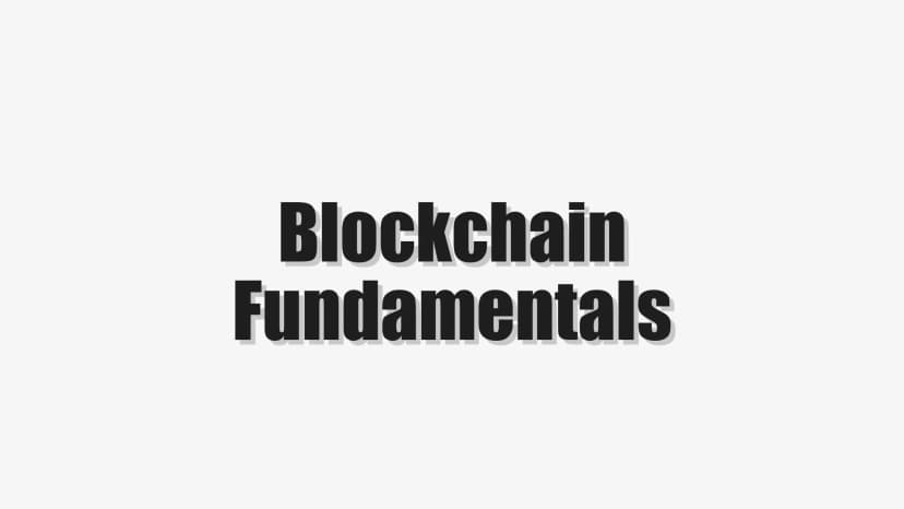 Blockchain Fundamentals
