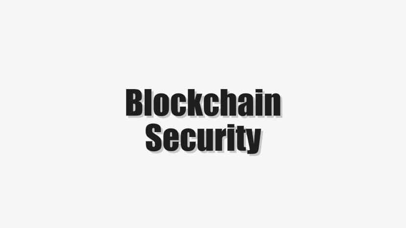 Blockchain Security